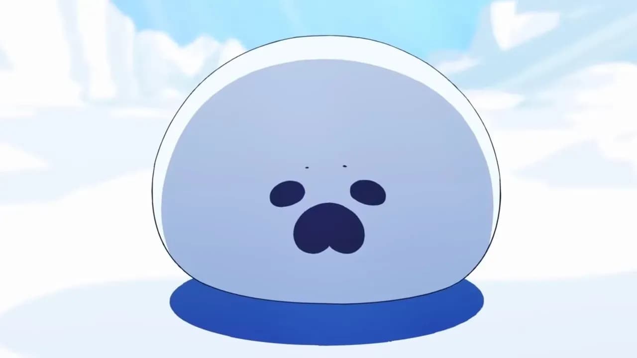 Влюблённый белый мишка screenshot 1